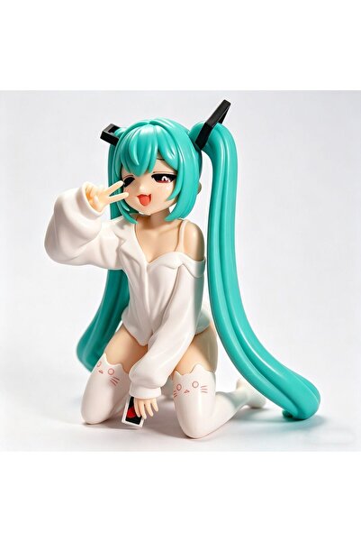Choice Bandai Miku-12cm Hatsune Miku Anime Figure Gk Model Beautiful Girl Whi...