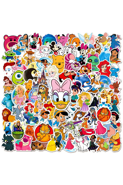 Choice Bandai 100PCS 100Pcs Disney Mixed Cartoon Stickers Mickey Decals DIY L...