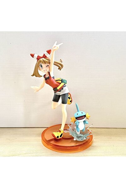 Choice Bandai A 20cm/7.87in Anime Pokemon Figure May Mudkip Action Figures PV...