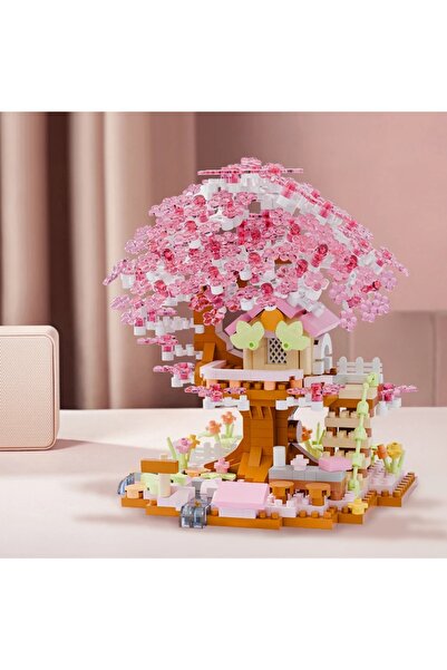 Choice3 Pink Four Seasons Cherry Blossom House Building Blocks Micro Particle...