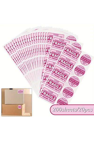 Choice1 200sheets-20pcs Fragile Handle with Care Stickers for Mailing Envelop...