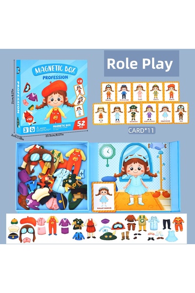 choice2 Role Play Magnetic Dress-Up Puzzle Toys, Kidsren's Educational Fun Ga...