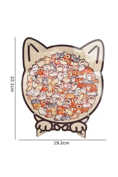 Choice 2 Cartoon Wooden Puzzle Toy Animal Dog Cat Bear Theme Fun Educational ...