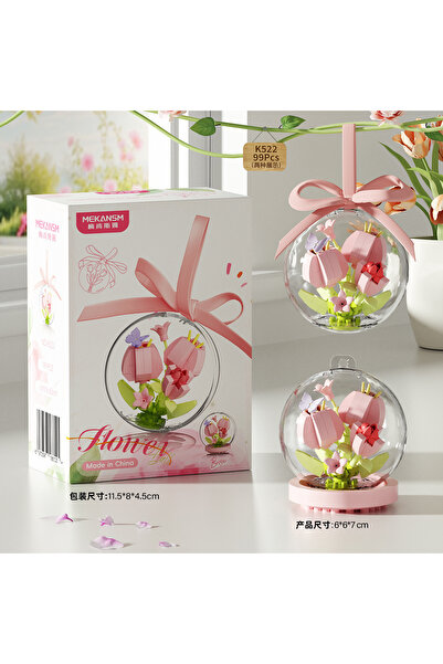 Choice6 K522 With Box Roses Building Blocks Photo Frames Flower Bouquets Tuli...
