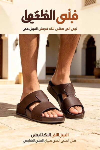 GlobalOne Mart شباشب جلدية عصرية للرجال مصممة من قبل مصمم إيطالي، شباشب كاجوا...