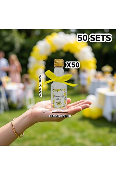 Choice 50 Sets 50sets Mini Limoncello Bottles Party Favors for Event Organize...