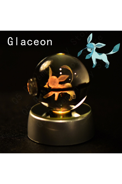 Choice9 32 Glaceon Pokemon Crystal Ball 3D Mewtwo Pikachu Gengar Pokeball 3D ...