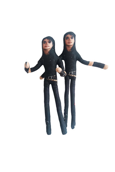 Choice B 2PCS 2026 Cute Anime Michael Jackson Cosplay Prop Doll Plush Stuffed...