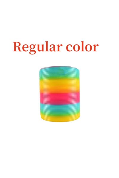 Choice B 1pcs Rainbow Bounce Loop Folding Toy Material Spring Loop Children's...