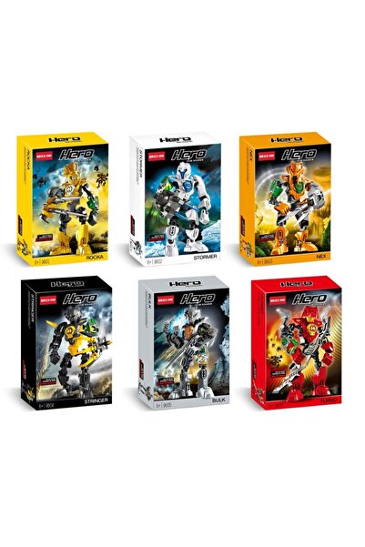 Choice11 JQR9601-9606 No Box Hero Factory Star Warrior Bionicle Building Bloc...