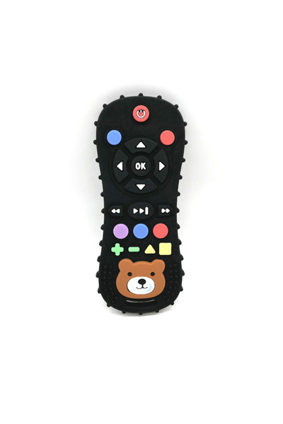Choice Black 2025 New Children's Remote Control Teethers Silicone Anti-Feedin...