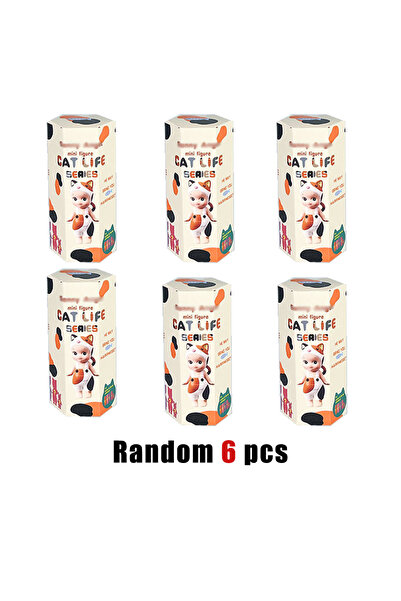 Choice1 Bandai Random 6 PCS 2026 Anime Sweater Figure CAT LIFE SERIES Positio...