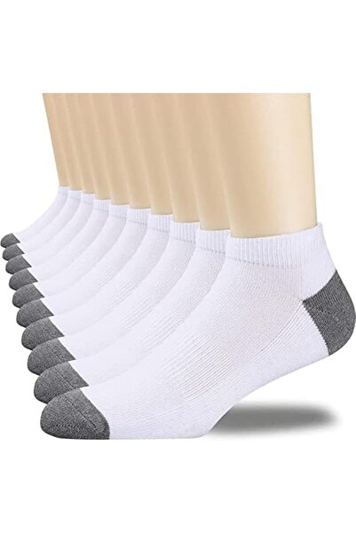 GENERAL Men's Athletic Ankle Socks 10 Pairs, Breathable Cotton Cushioned Low ...