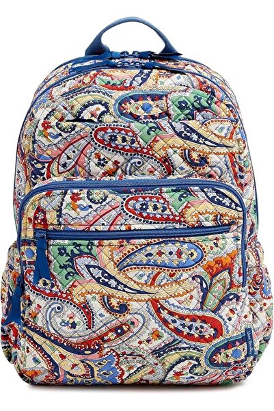 Vera Bradley حقيبة ظهر للكتب من القطن مقاس XL للنساء من فيرا برادلي