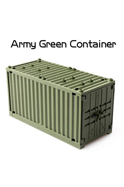 Choice4 Army Green Container Decool Scene Container Weapon Storage Box Buildi...