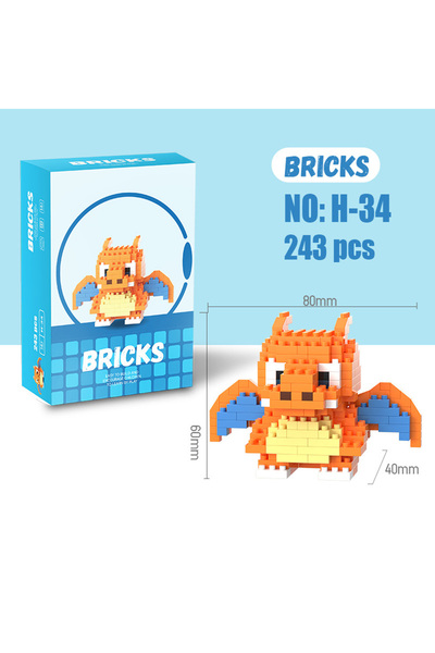Choice9 No Box H34 Pokemon Anime Figure Micro Building Block Pikachu Eevee Ch...