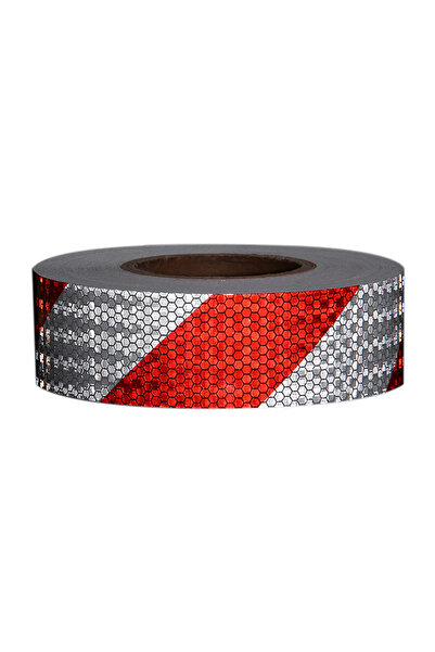 Choice 5cmX3m-white-Red 1 Roll Shining Reflective Safety Warning Tape Self Ad...