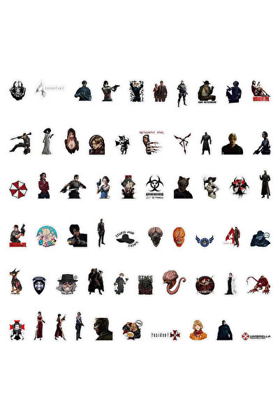 Choice 60pcs 60PCS Resident Evil Stickers Graffiti Stickers DIY Diary Phone C...