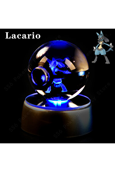 Choice21 12 Lacario Pokemon Crystal Ball 3D Mewtwo Pikachu Gengar Pokeball 3D...