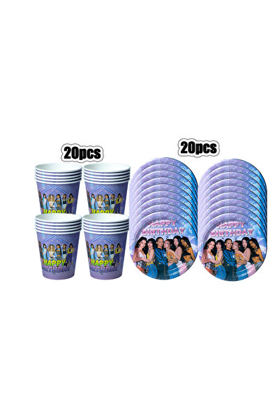 Choice6 Tableware-40pcs New Katseye Birthday Decoration Superstar Party Favor...