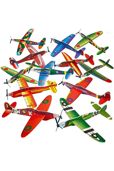 Choice 12Pcs Set 12Pcs Foam Airplane Toy Glider Planes for Kids Party Favors ...