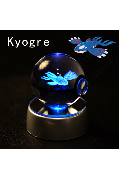 Choice10 33 Kyogre Pokemon Crystal Ball 3D Mewtwo Pikachu Gengar Pokeball 3D ...
