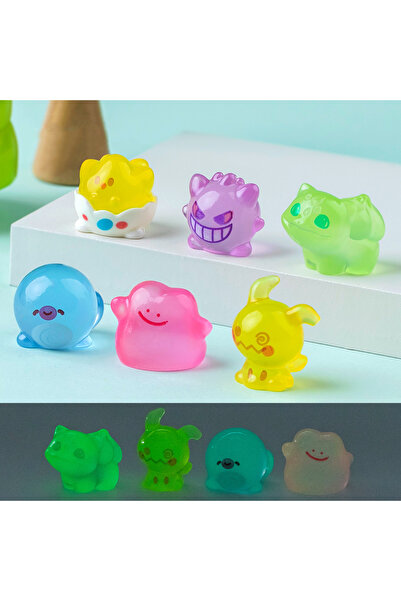 Choice Bandai Q.6-poke-1-Y 6PCS/SET Anime Figures Pokemon Pikachu Cute Gengar...