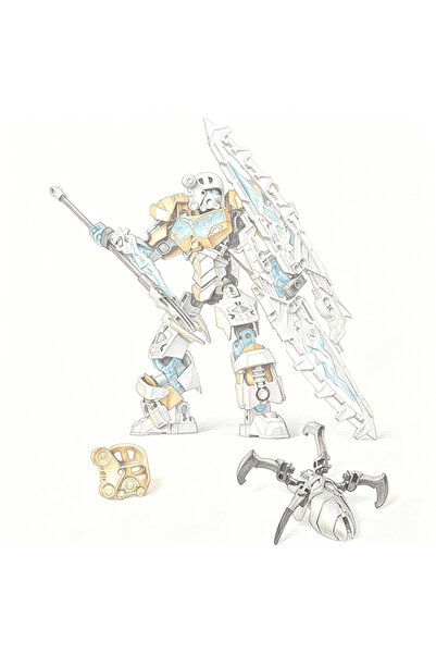 Choice24 No Box Ice Master Bionicle Series Skull Warrior Mask Maker Building ...