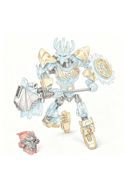 Choice16 No Box Ekimu Bionicle Series Skull Warrior Mask Maker Building Block...