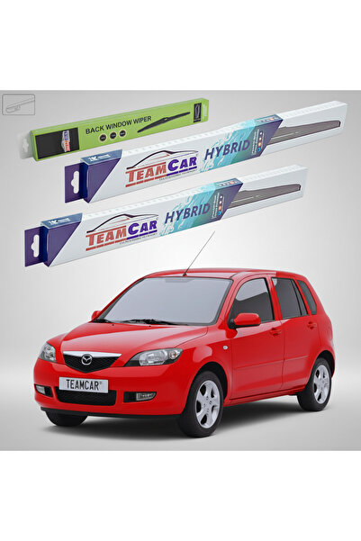 TEAMCAR Wipers Mazda 2 DY 2003-2005 | Front and Rear Set Hybrid – TeamCar®