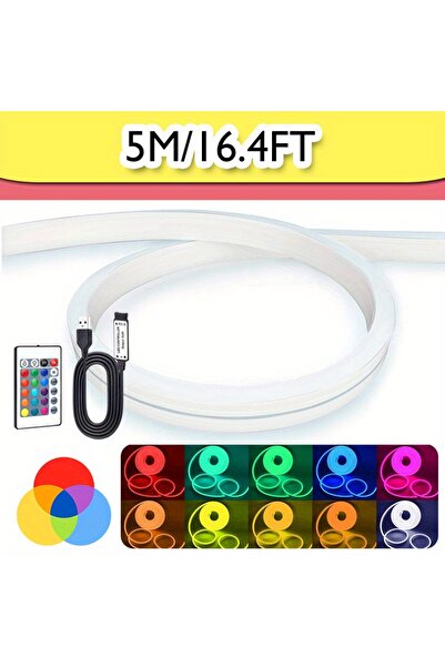 Choice4 5M USB Neon LED Strip Light Flexible Colour Changing Lights 5V SMD 35...