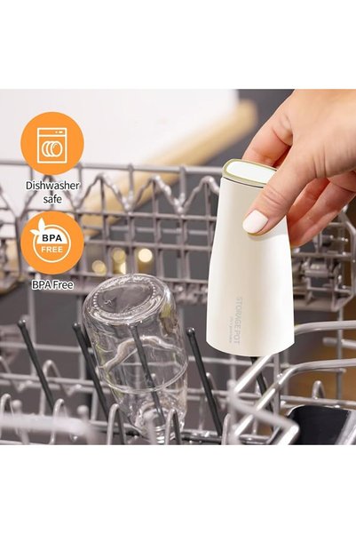 GENERAL Yarumet Automatic Folding Olive Oil Dispenser Bottle for Kitchen - Beautiful Glass Container for Cooking Oil and Vinegar 50