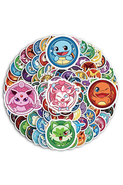 Choice1 100PCS 10/30/50/100pcs Funny Pokemon Anime Pikachu Stickers Cute Eeve...