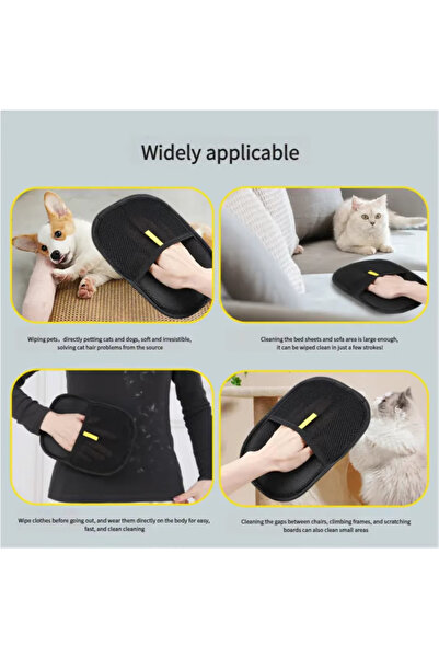 MAGHGM 2 Pcs Pet Hair Remover Grooming Gloves Dog And Cat Hair Remover