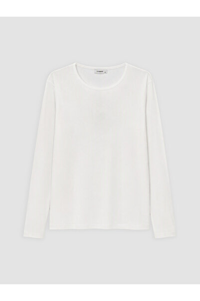 LC Waikiki White Plus Size Women's Ribbed Bodysuit