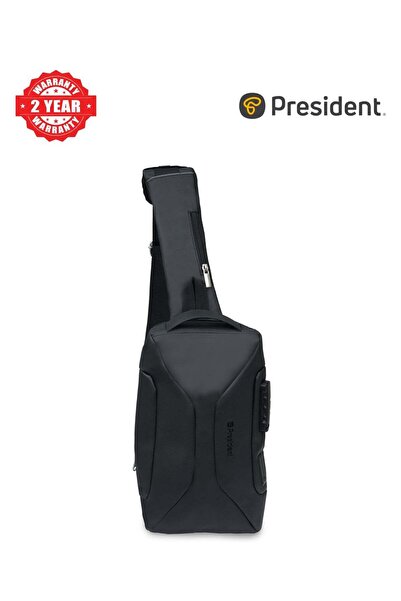 President Premium Chest Crossbody Bag Small Shoulder Backpack for Men ( BLACK...