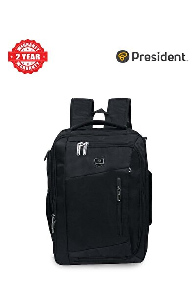 President Premium Multi-function Backpack 17" (BPP6805) BLACK