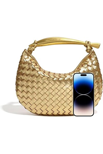 GENERAL Leather Woven Handbag for Women, Cute Fashion Design Mini Handbag for...