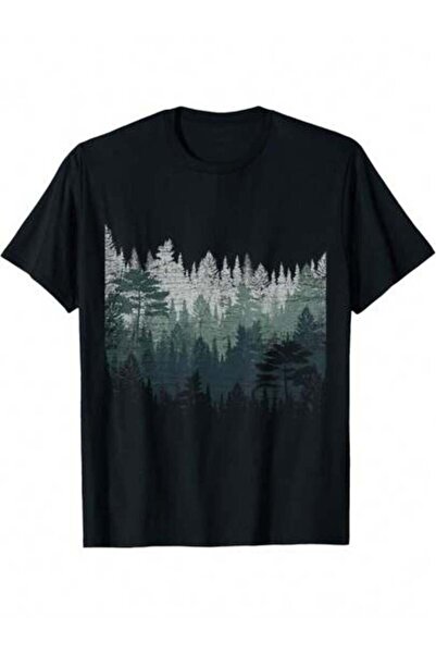 2BIR Night Nature Wildlife Trees Outdoor Forest SmallMen's Cotton T-Shirt