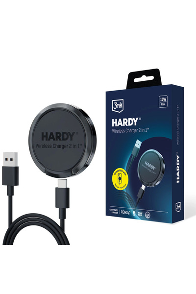 3MK Încărcător wireless Hardy 2 în 1 pentru Magsafe 15W
