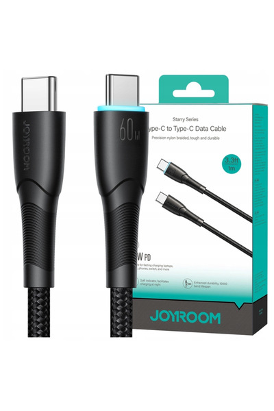 Joyroom Cablu USB-C la USB-C 60W 1M Seria Star Sa32-Cc3 Pentru telefoane
