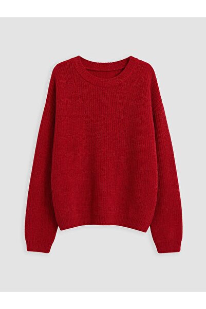 LC Waikiki Lcw Kids Red Girls' Knitwear Sweater