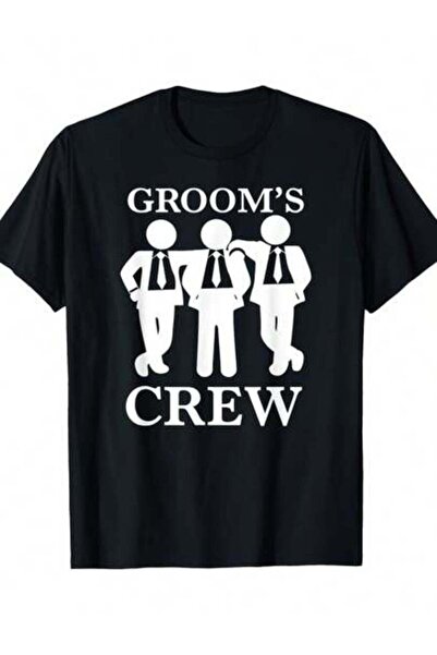 2BIR تي شيرت قطني للرجال بتصميم "Groom'S Crew" - قميص لحفلات العزوبية ووصيفات...