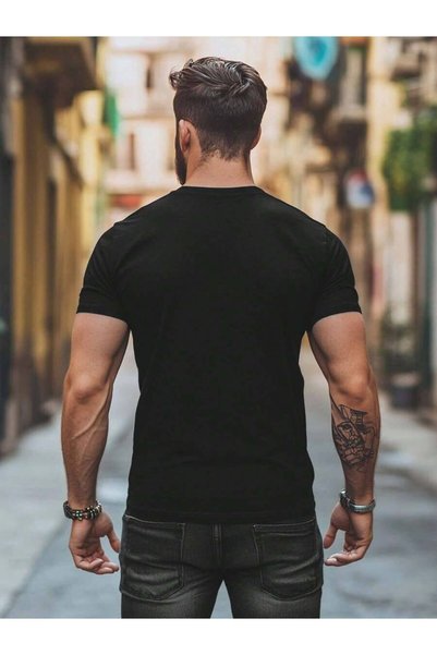 kai22 تي شيرت قطني للرجال بتصميم "Groom'S Crew" - قميص لحفلات العزوبية ووصيفات العريس، أسود مع طباعة شفافة بيضاء، ياقة مستديرة، قابل للغسل في الغسالة، وزن 180 جرام، مناسب لجميع المواسم | كاجوال