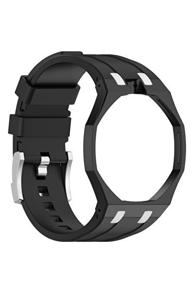 Choice3 For Royal POP Black white-12 2 In 1 Strap + Case for Swatch x AP Roya...