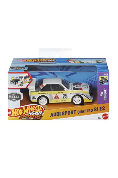 mattel Hot Wheels Masinuta με σύστημα Pull Back Audi Sport Quattro S1 E2 HW Κ...