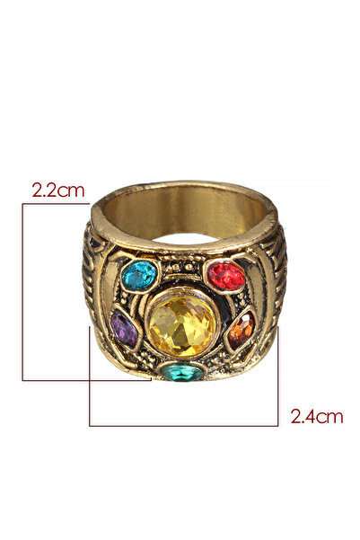choice2 8 Antique Gold Hot Sale Fashion Men's Power Ring Infinity Wars Thanos...