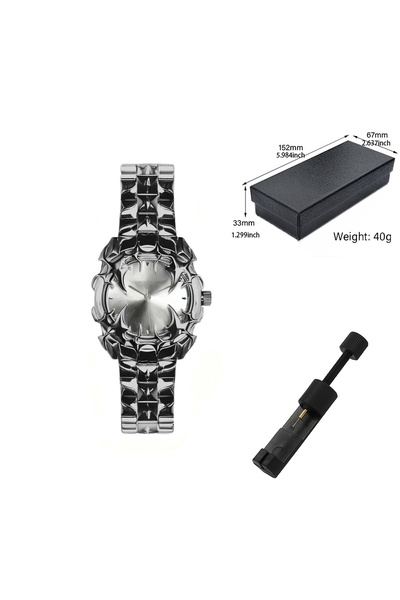 Choice6 Blackr-silver dial New Fashion Claw-Shaped Men's Quartz Watch with Re...