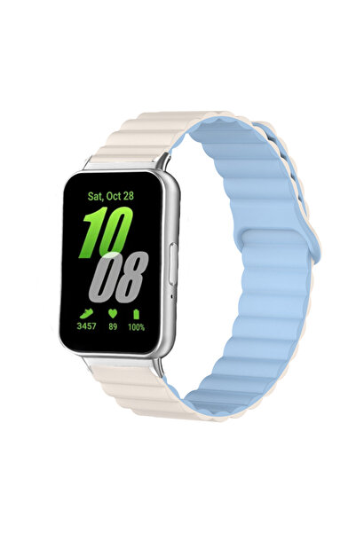 Choice for Galaxy Fit 3 14. Ancient blue Magnetic Strap for Fit 3 Sport Silic...