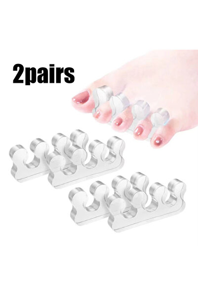 Choice7 2pairs White 1/2Pairs Toe Separators For Bunion & Nail Polish - Pedic...